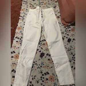 Abercrombie & Fitch High Rise White Jeans